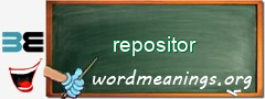 WordMeaning blackboard for repositor